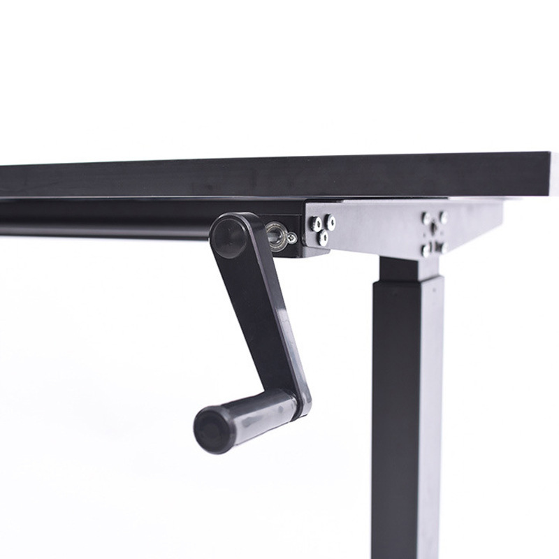 Xavier Lifting Laptop Desk Standing Mobile Hand Table Smart Desktop Manual Lifting Table Specification drawing