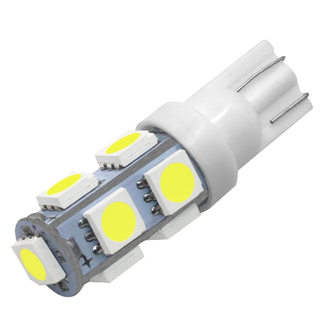 Automotive LED bulb T10 5050 9SMD LED width indicator light, instrument light, license plate light, general vehicle light Item Picture