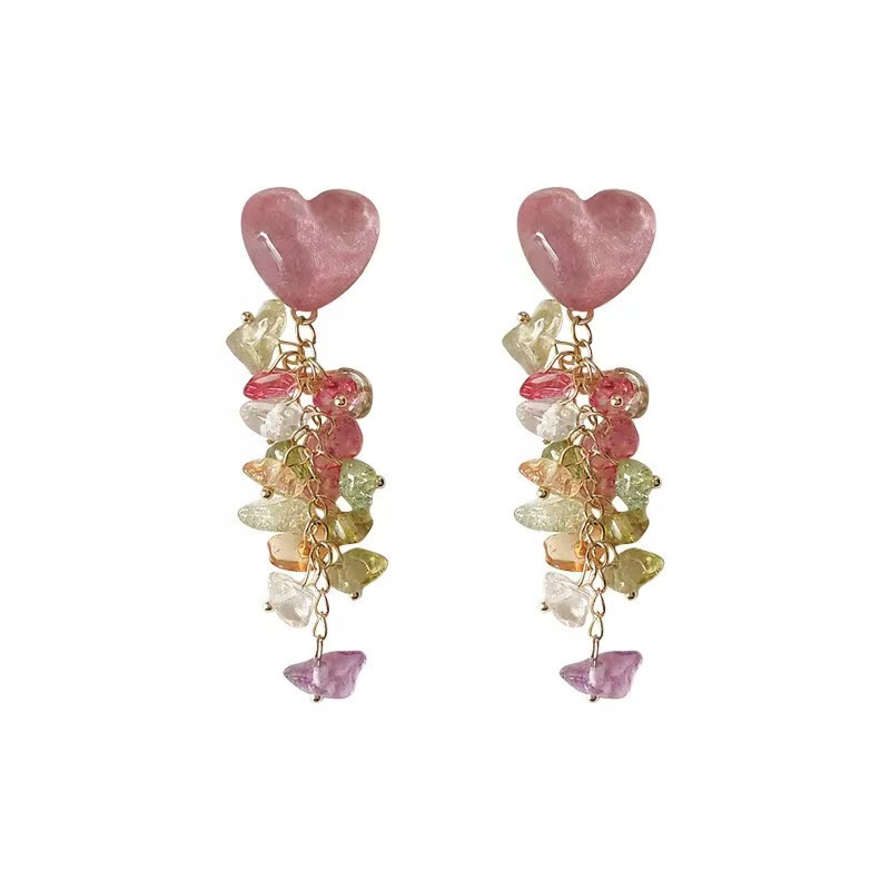 Instags-style pearl heart-shaped earrings for women, exquisite, niche, versatile and high-end stud earrings, 925 silver needle best-selling earrings wholesale Item Picture