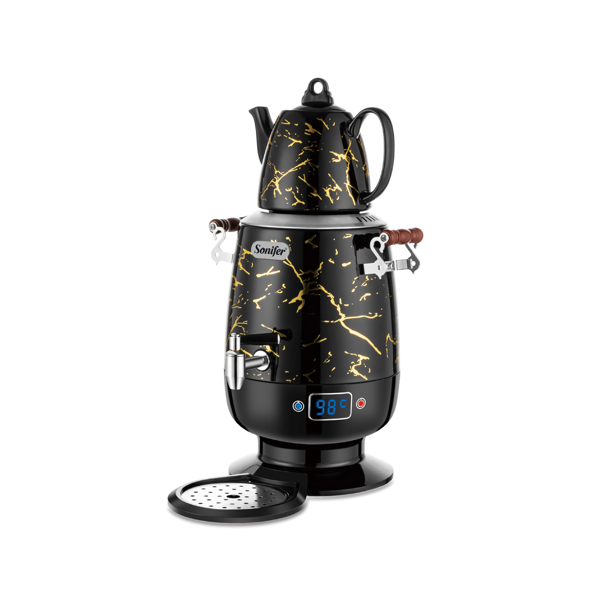 Sonifer SF-2137 跨境俄罗斯俄式子母壶家用大容量电水壶 Samovar