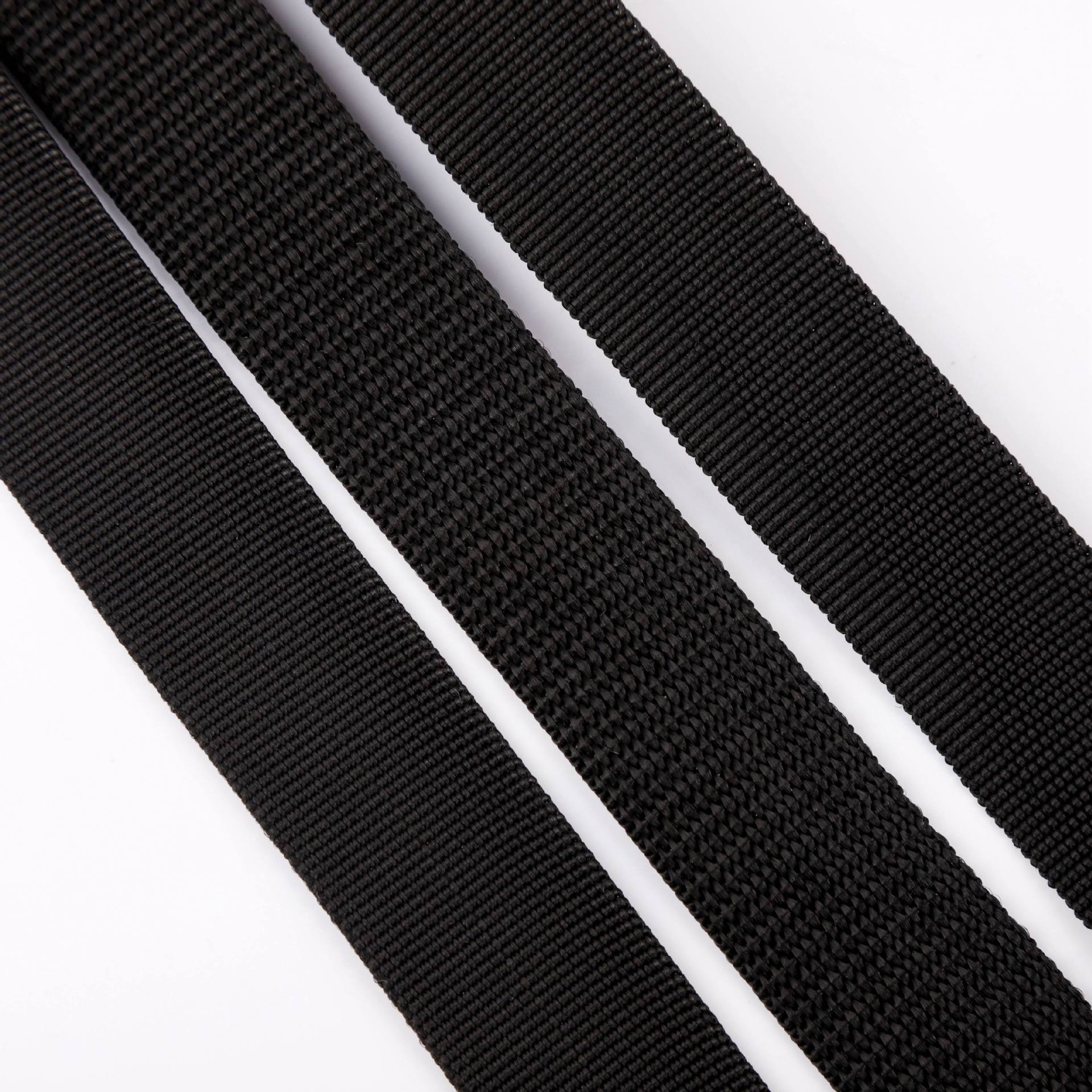Manufacturers Wholesale Polypropylene 300D Bag Side With Black Encryption Thickened Pp Webbing Plain American Bead Ribbon Specification drawing