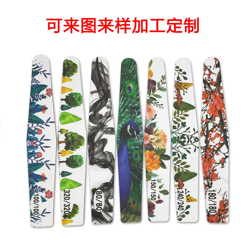 Nail print sanding strips, multi-purpose grinding and shaping nail files, polishing strips, sandpaper files, shanilak