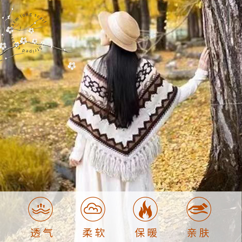 披肩/围巾女士长款韩版/杭州坚果/女头巾/发热披肩产品图