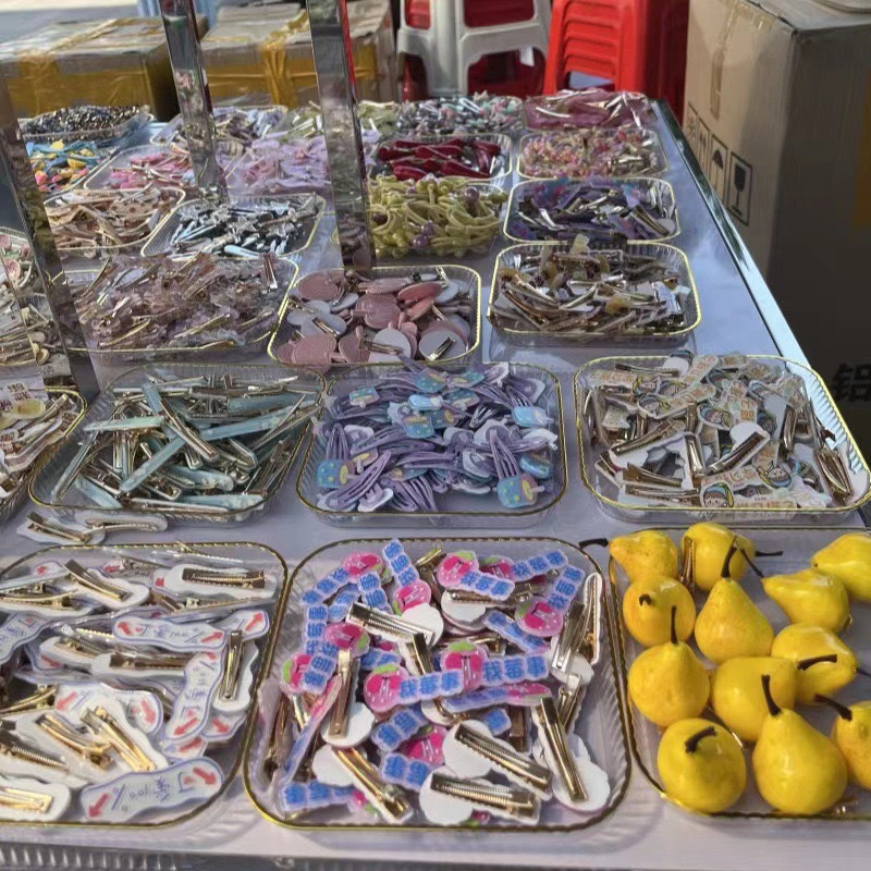 夜市一元模式发饰发夹批发卡通头饰头绳饰品网红精美地摊批发工细节图