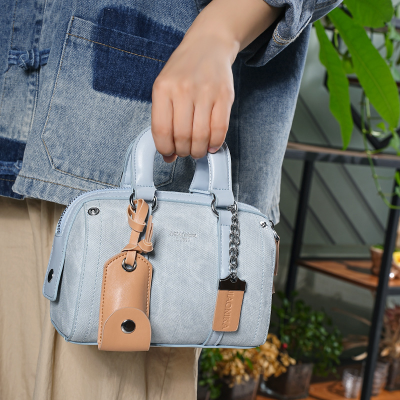 南风 铂蓝海域枕头包包女士新款百搭手提包单肩斜挎包