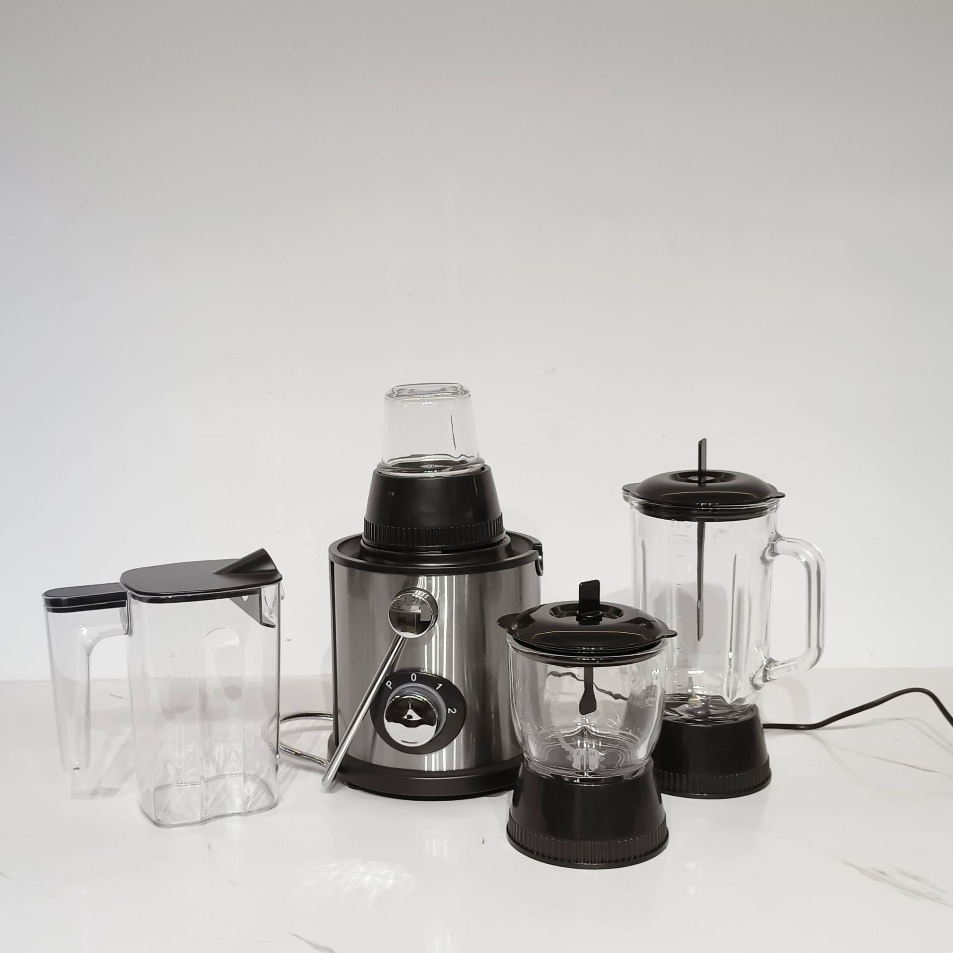 Cross-Border 5-In-1 Multi-Functional Juicer, Household Fully Automatic Blender, Fruit And Vegetable Juicer, Food Processor, Stainless Steel Application Scenario