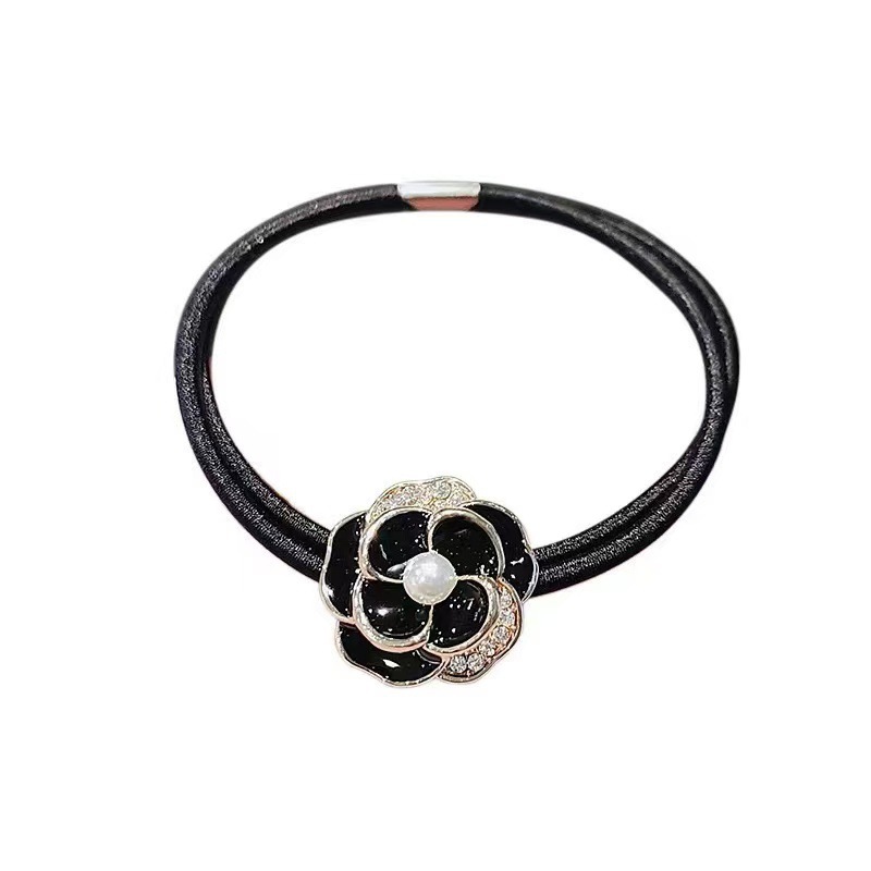 饰品/发圈/头绳/网纱大肠发圈/发饰白底实物图