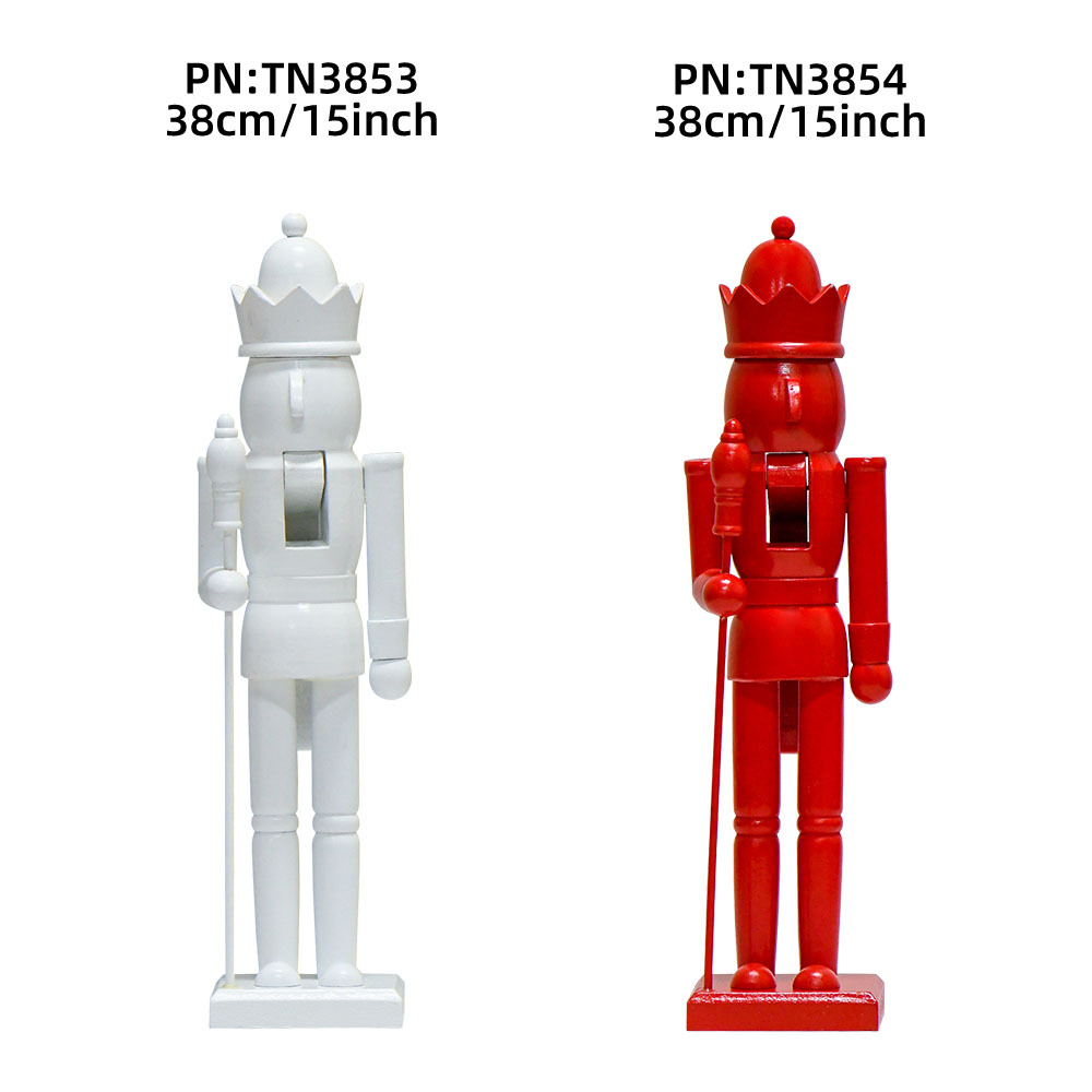 Creative Amazon new product in stock: 38cm solid color nutcracker, Christmas atmosphere decorative gift Item Picture