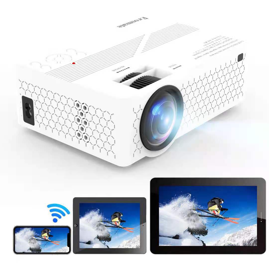 The new A6 projector is a home wifi wireless all-in-one machine and a high-definition 4k mini projector for home use
