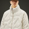 The new large-sized men's cotton-padded jacket with thickened down and a warm lapel for the winter of 2023 details Picture