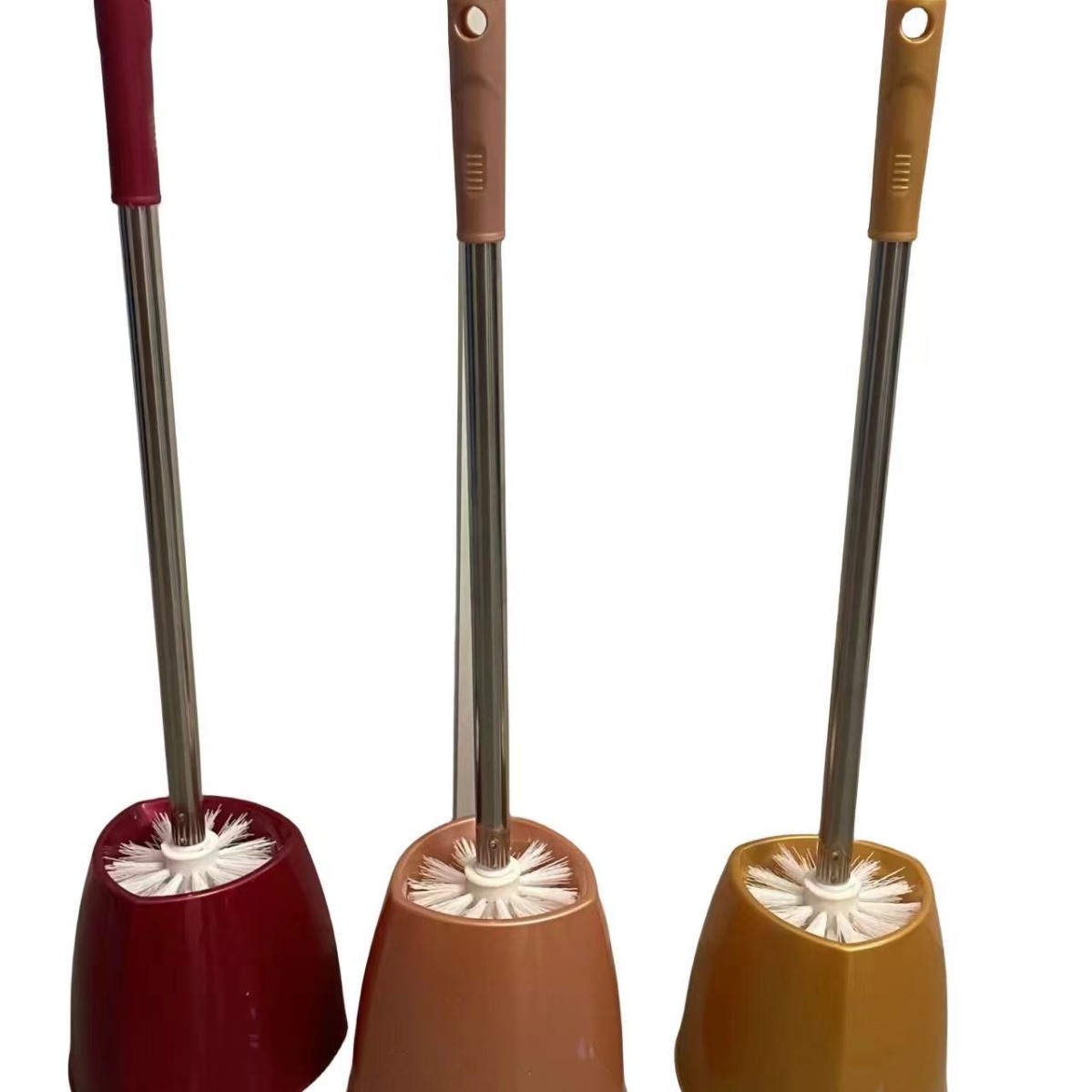 Household toilet brush set, bathroom cleaning brush, toilet no blind spot brush, wall-mounted long-handled soft bristle toilet cleaning brush