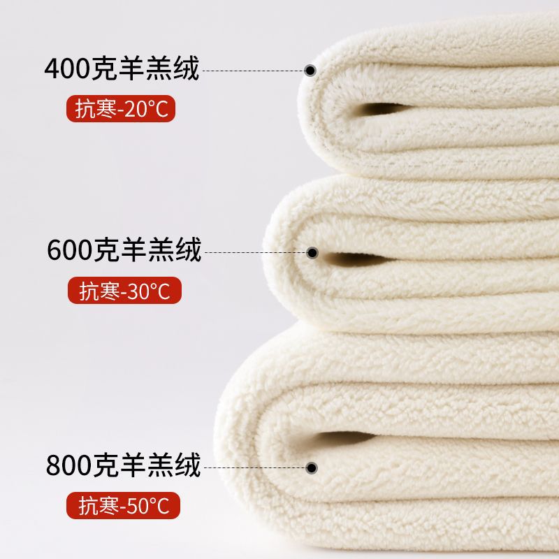 Lamb fleece and fleece leggings for women in autumn and winter, high-waisted leather label northern extra thick warm thickened 400g cotton pants Application Scenario