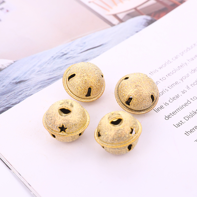 创意真空镀彩/圣诞饰品宠物/五星铜铃产品图