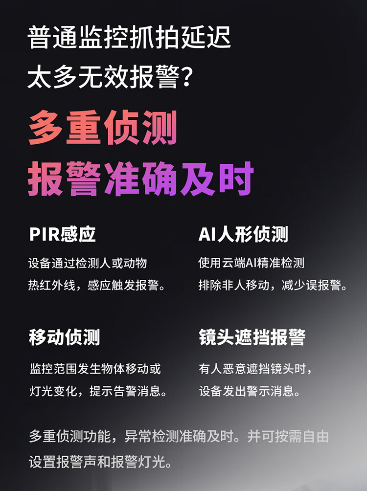 Shenmu SC4 home camera AI detection, unplugged and punch-free 4G remote monitoring for both indoor and outdoor use pic 18