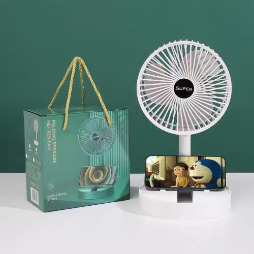 Desktop fan, extendable and foldable small electric fan