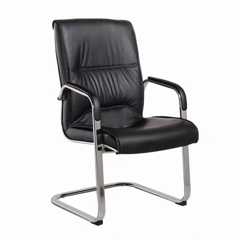 Foshan manufacturer's PU leather chair, office chair, bow-shaped meeting room reclining, boss and manager adjustable computer seat chair wholesale Item Picture