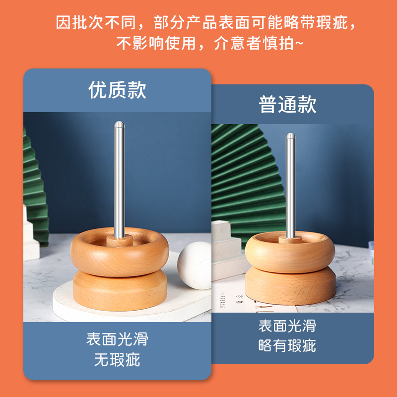 Amazon hand rotating fast beading machine Solid wood beading bowl rice beads diy beading tools wholesale Specification drawing