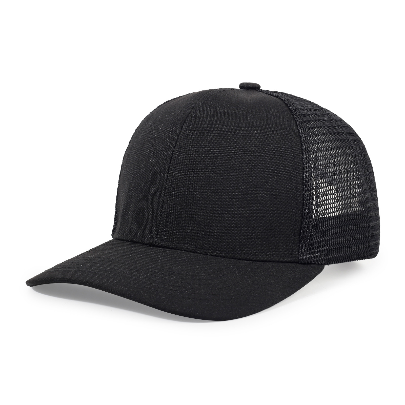 Hard Top Flat Brim Hat Hip Hop Casual Shade Cap Micro Curved Brim Baseball Cap Customized Trucker Hat Item Picture