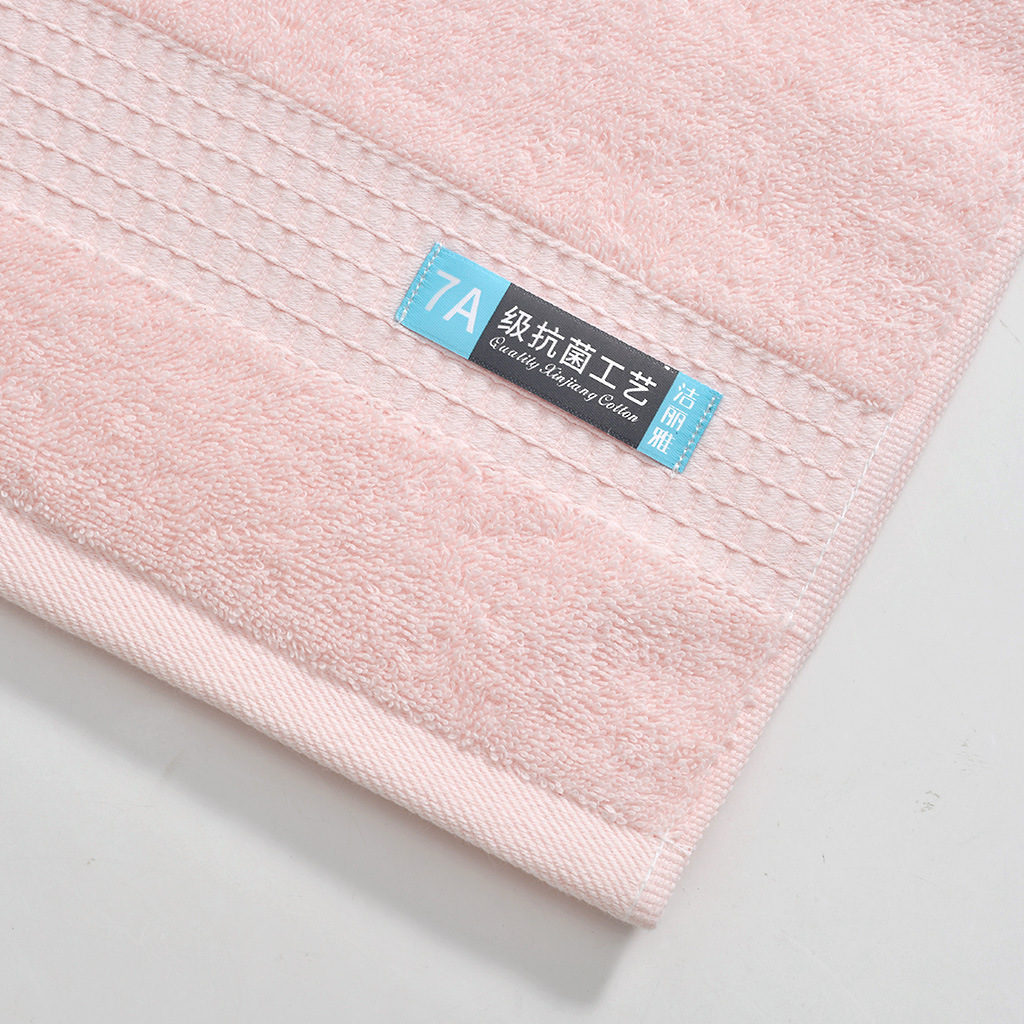 Jieliya antibacterial towel, pure cotton soft absorbent plain face towel, all-cotton thickened towel, can be embroidered with LOGO pic 13