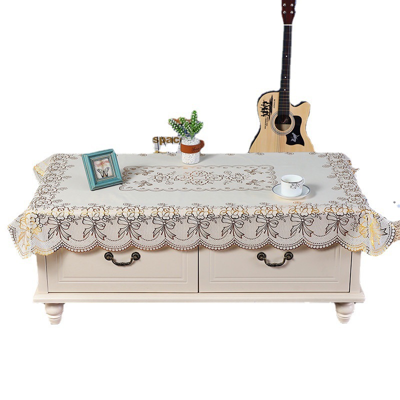 New Nordic Style Pvc Rectangular Flower Rich Tablecloth Waterproof And Oil-Proof Washless Table Cloth Household Coffee Table Mat Item Picture