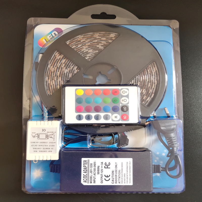 مجموعة مصابيح 12V2835 من طراز RGB من 5050 قطرة من الغراء من 60 زهرية من مصابيح الدايود المبتعث للضوء ذات الألوان المتغيرة Specification image