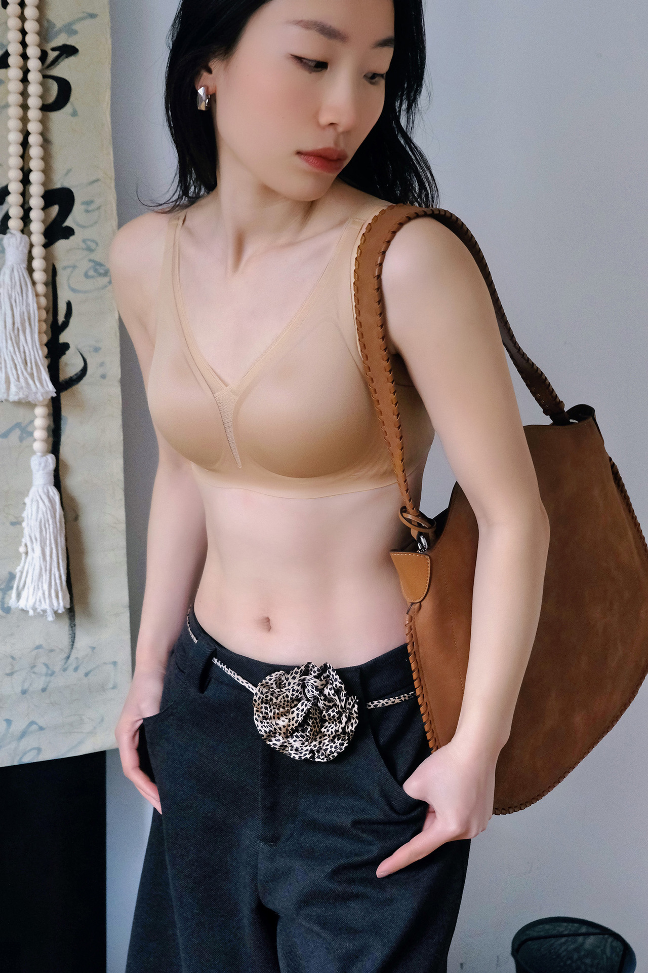 Sexy deep V lace bra cover for women, no steel ring, soft support, top support, gathering and retracting breast, 3D thin cup beautiful back underwear pic 109