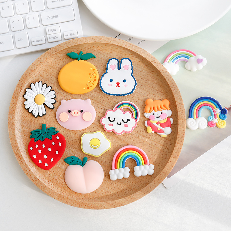 Cartoon Diy Soft Patch Accessories Cute Girl Heart Driver's License Mobile Phone Case Decorative Stickers Personalized Accessory Materials Specification drawing
