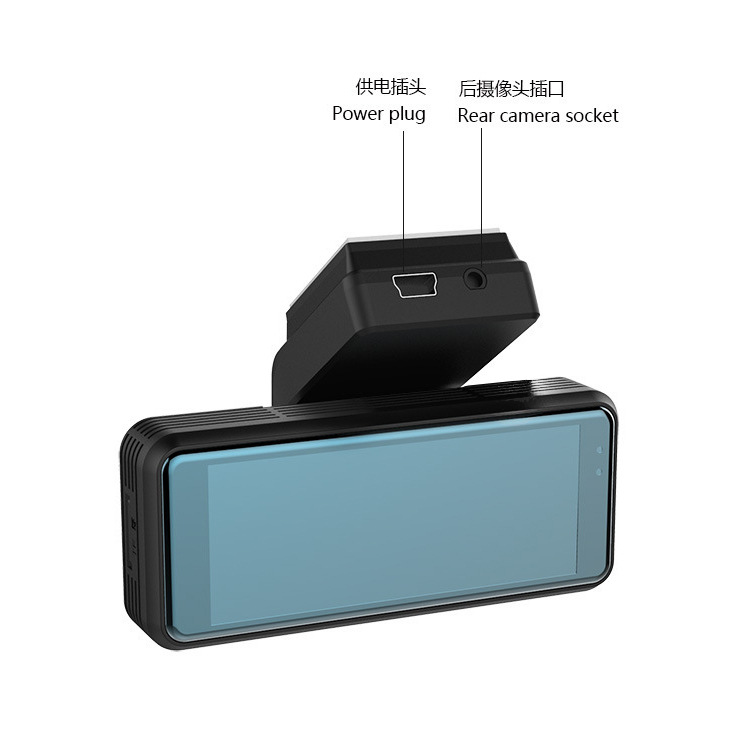 3.19-inch high-definition dashcam, WIFI wireless, mobile phone interconnection, dual-lens dual-recording for car, cross-border wholesale