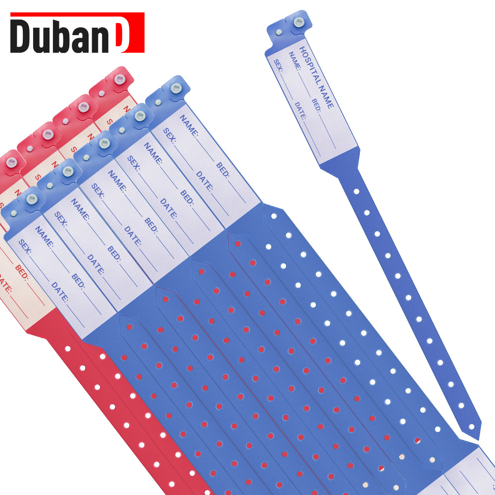 Disposable high-quality PVC medical wristband, waterproof and alcohol-proof for adults and children, medical identity recognition Item Picture
