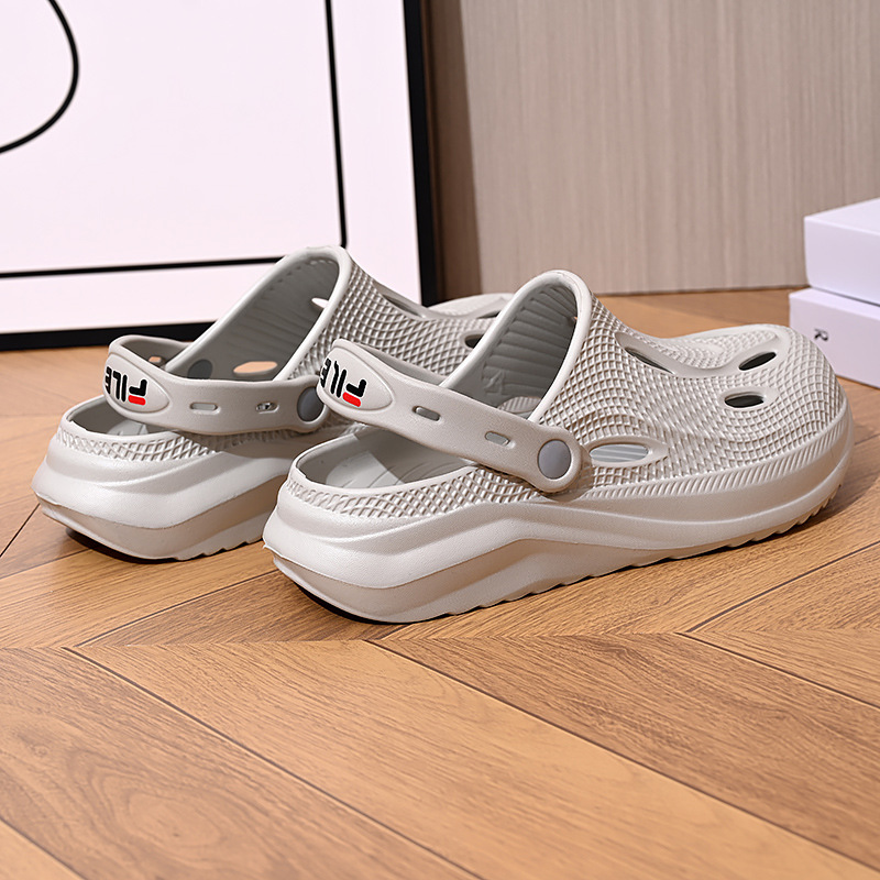 New Men's Cool Shoes, Men's Summer Trend, Coconut Hole Shoes, Men's Outerwear With Perforated Beach Sandals, And Men's Slippers Specification drawing