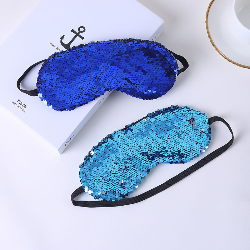 Creative Light Shade Eye Mask Spot Mermaid Scales Reversible Eye Mask Gift Light Shade Sleep Eye Mask Specification drawing