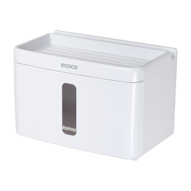 Toilet paper shelving, bathroom toilet tissue box, non-perforating creative toilet tissue, toilet paper roll, waterproof toilet paper box Item Picture