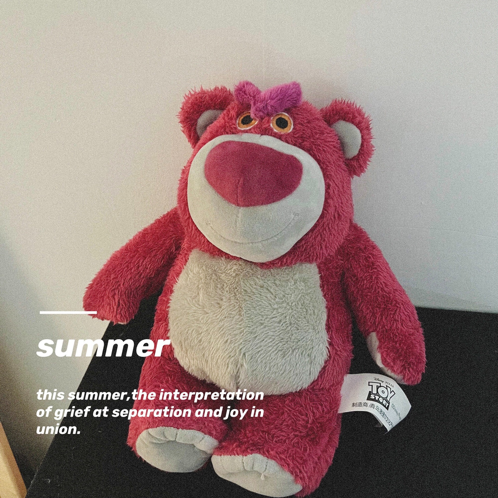 Disney Strawberry Bear Fragrance Series Plush Doll Girl Bear Press Bed Doll Throw Pillow Doll Wholesale