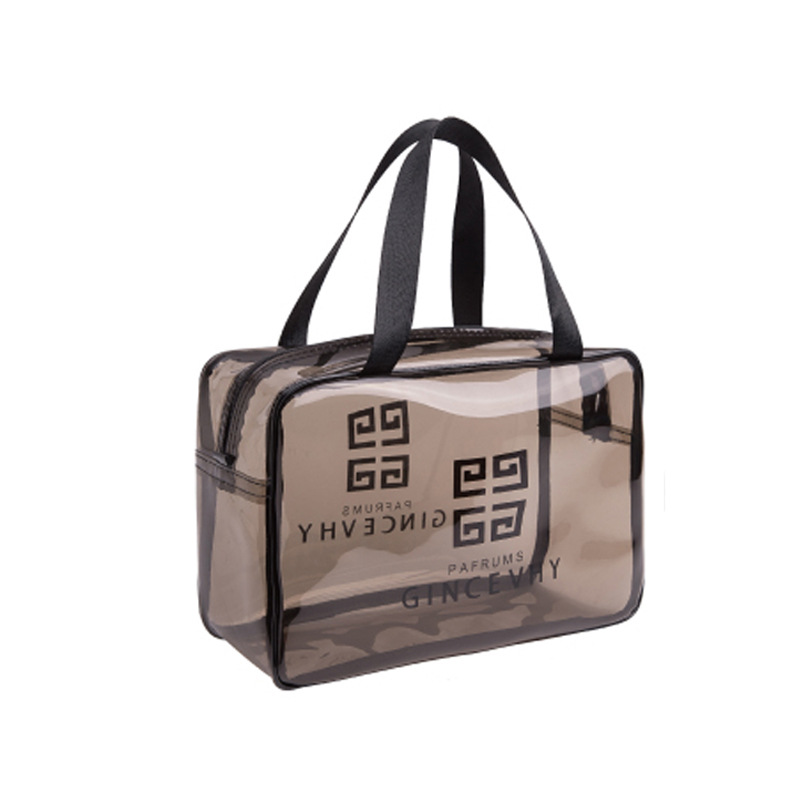 透明化妆包便携女大容量手提化妆品收纳袋ins风旅行防水洗漱包pvc