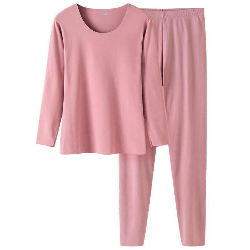 Derong Self-Heating Thermal Underwear Set Women's Double-Side Brushed Close-Fitting Cationic Winter Long Johns Female Base Item Picture