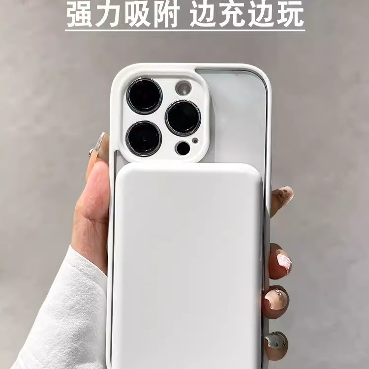 Macaron silicone magnetic charging is suitable for fine-hole acrylic iPhone16 phone cases and transparent hard cases for iPhone 15 Application Scenario