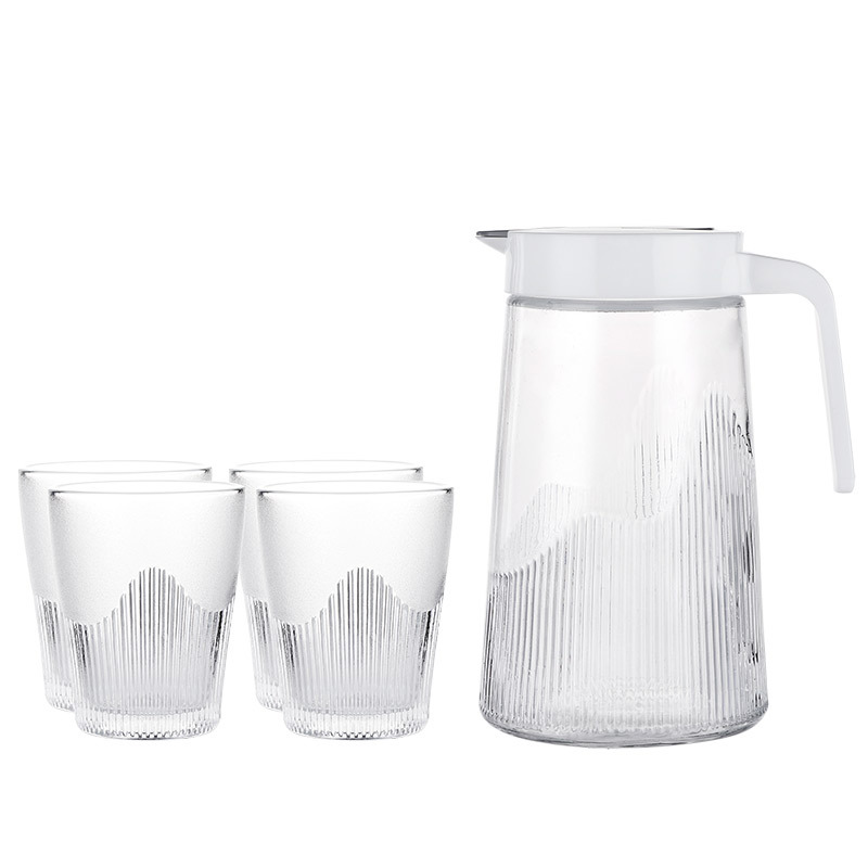 Baileco cold water bottle, glass water bottle, large Capacity household set, Duck Beak Mountain Water bottle Item Picture