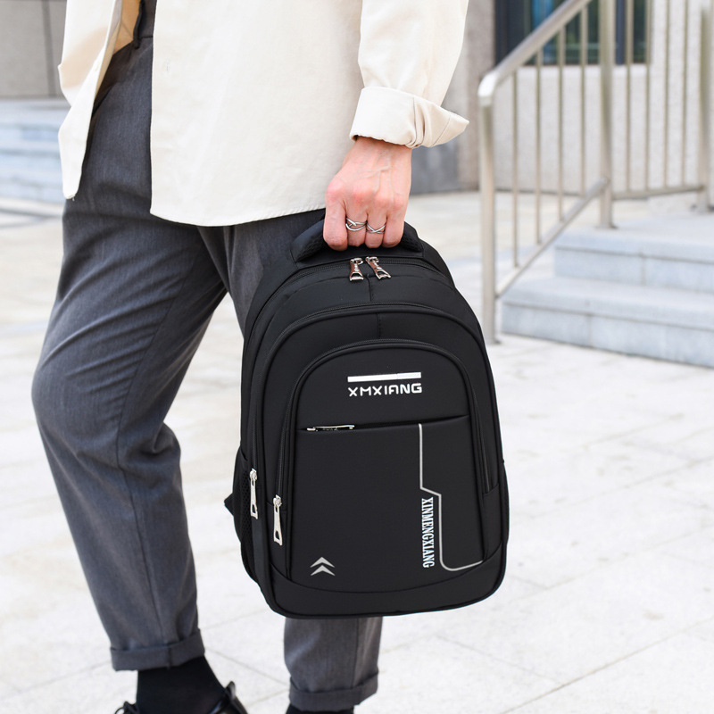 Mochila de hombre de gran capacidad de viaje computadora de negocios mochila de ocio tendencia de moda high school secundaria mochila de estudiante details Picture