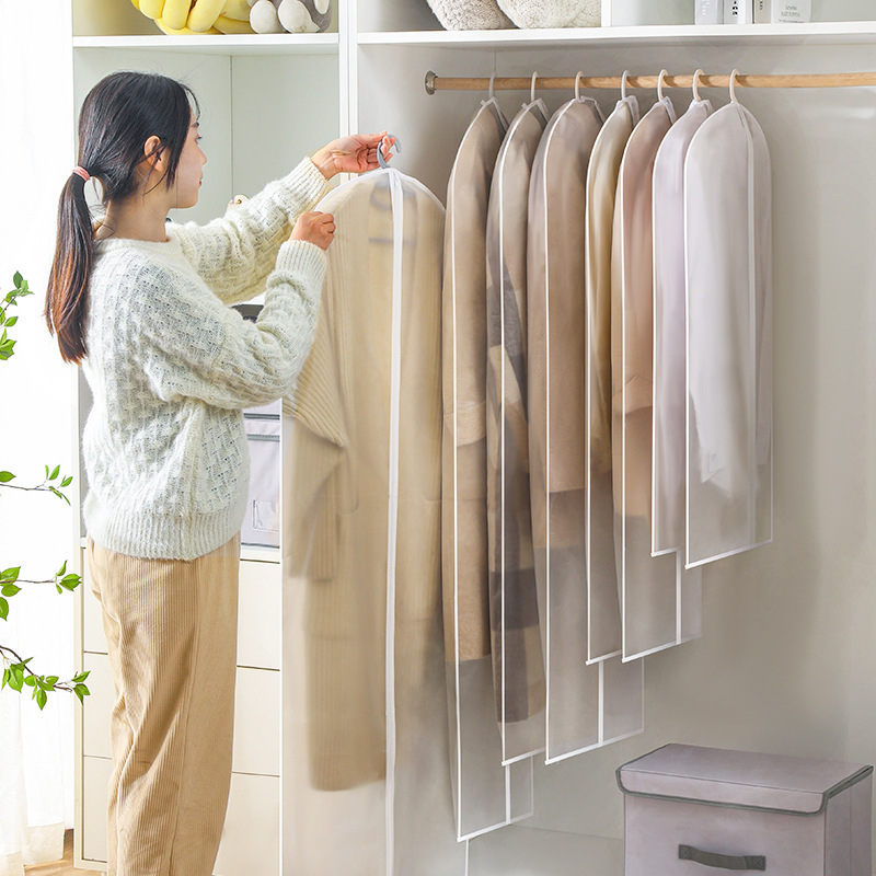 Clothing Dust Cover Household Transparent Waterproof Coat Suit Can Be Washed Hanging Bag Clothing Clothing Application Scenario