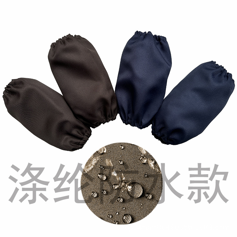 Wholesale breathable, cute for both men and women, pure cotton, stain-resistant, Japanese-style sleeves, solid color, home, kitchen, waterproof, children's art studio Specification image