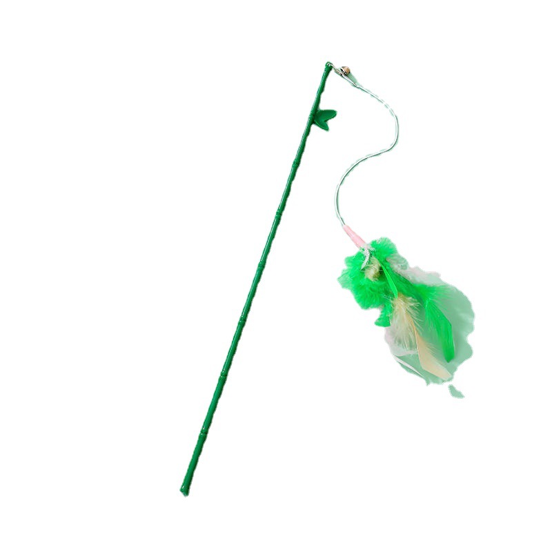 宠物用品/宠物猫猫玩具/智能滚滚球/宠物猫猫玩具风琴结构/逗猫棒白底实物图