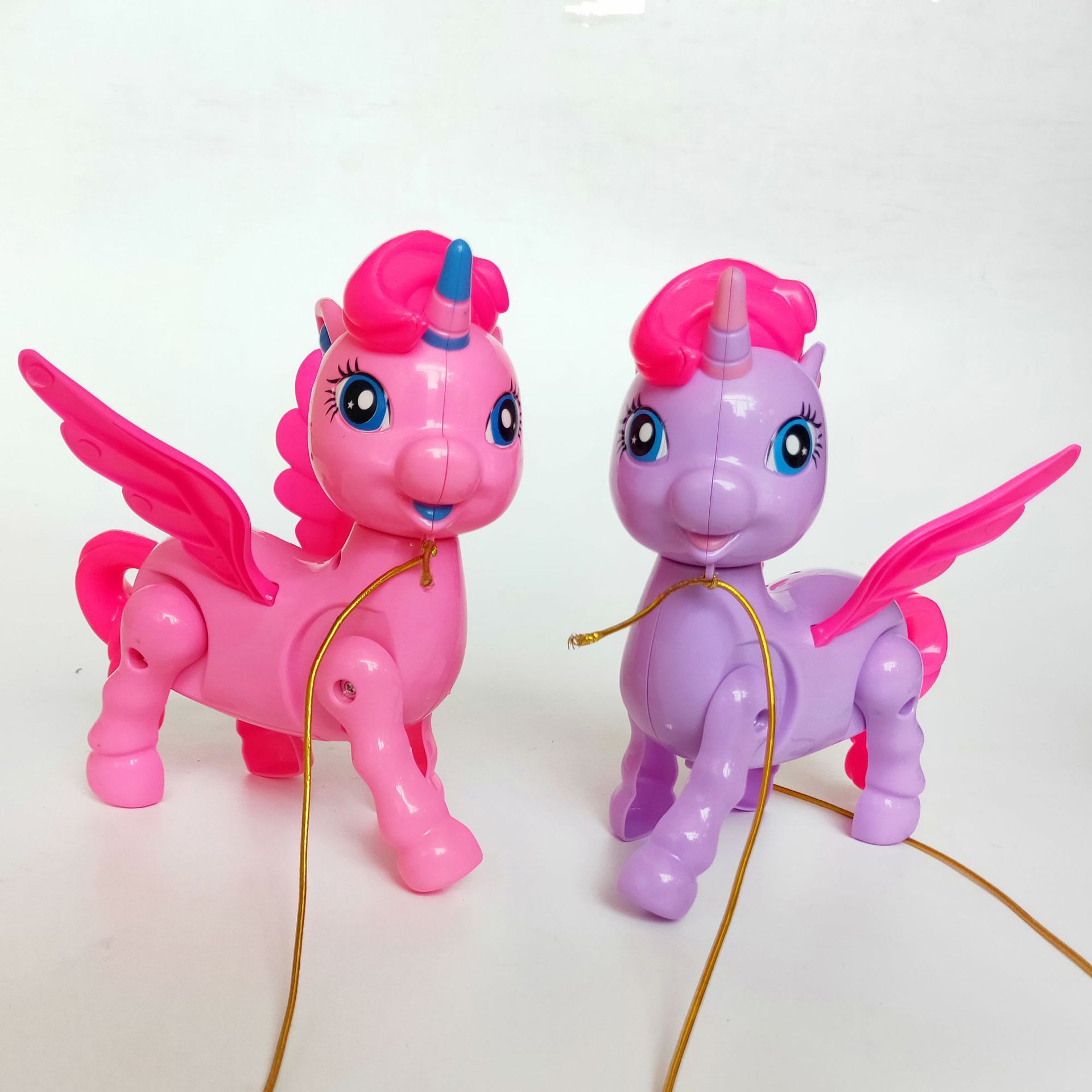 New Rope Creative With Light Music Electric Walking Unicorn Animal Stalls Children Automatic Toys Wholesale details Picture