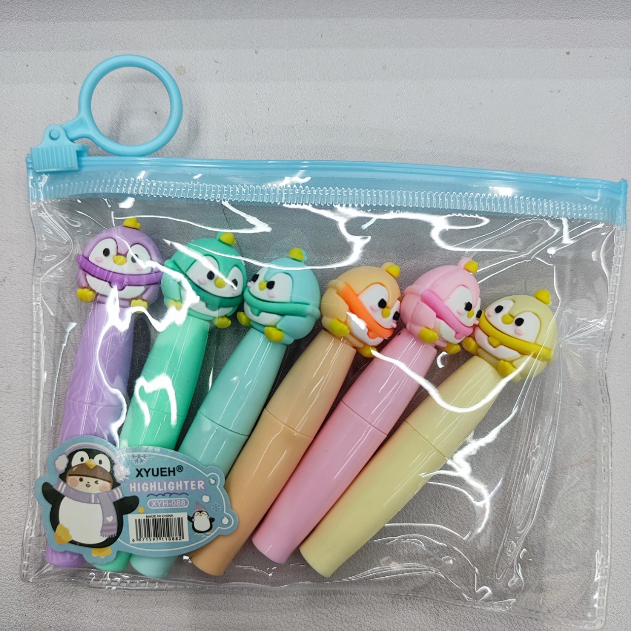 Xyueh Cartoon Figure Macaron Color Highlighter Xyh-303 Marine Figure Student Marker Highlighter Specification drawing