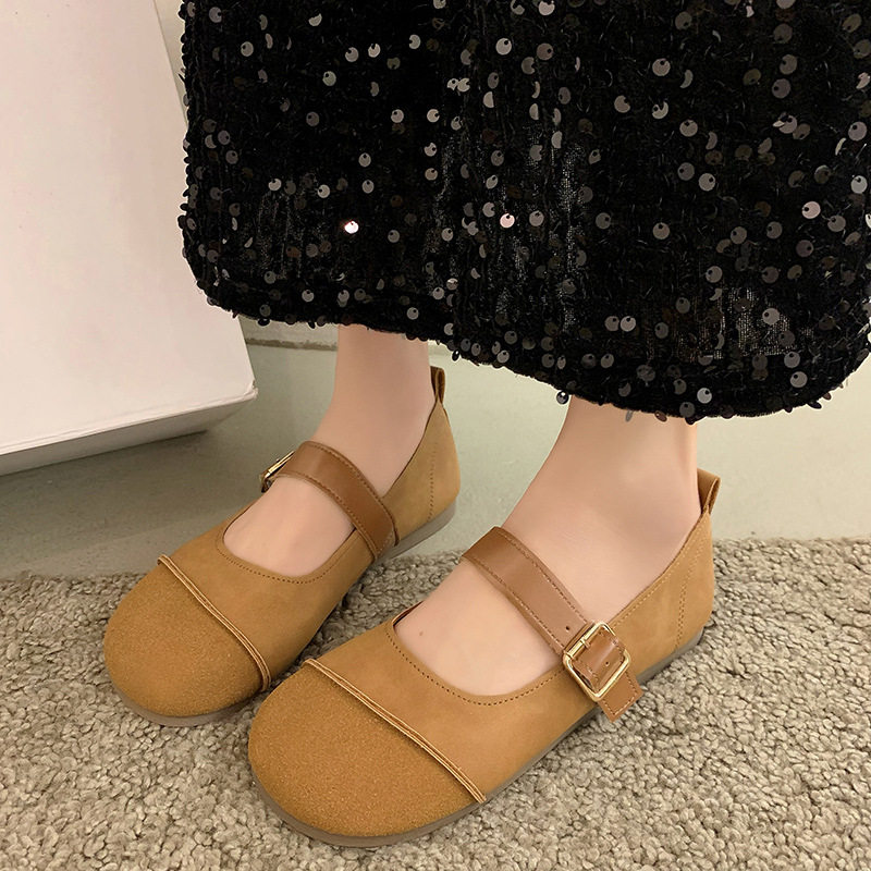 女式休闲单鞋实物图