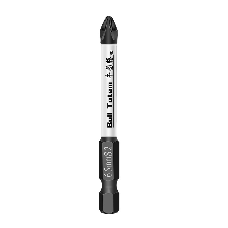 S2 Black Phosphating Non-Slip Cross Head High Strength Single Head Strong Magnetic Hand Drill Cross Head Ph2 Wind Batch Item Picture