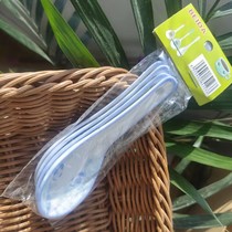 Hanging card 4 ceramic spoon set spoon Ceramic spoon baby spoon rice spoon soup spoon Yiwu tableware 2 yuan store supply