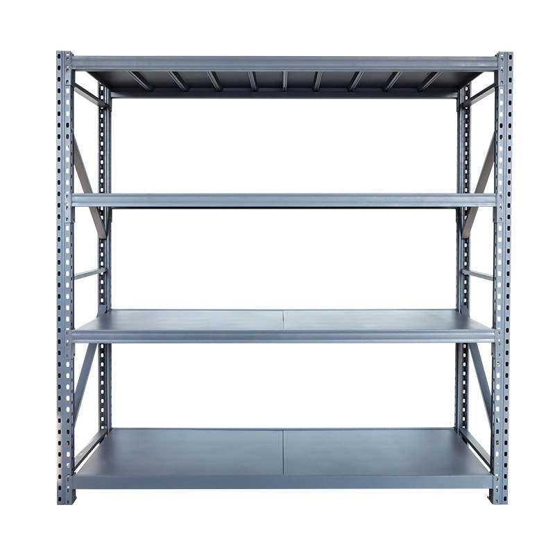 Three-Dimensional Warehouse Shelves Four-Layer Shelves Display Shelves Medium-Sized Heavy Storage Mobile Storage Shelves Storage Shelves Item Picture