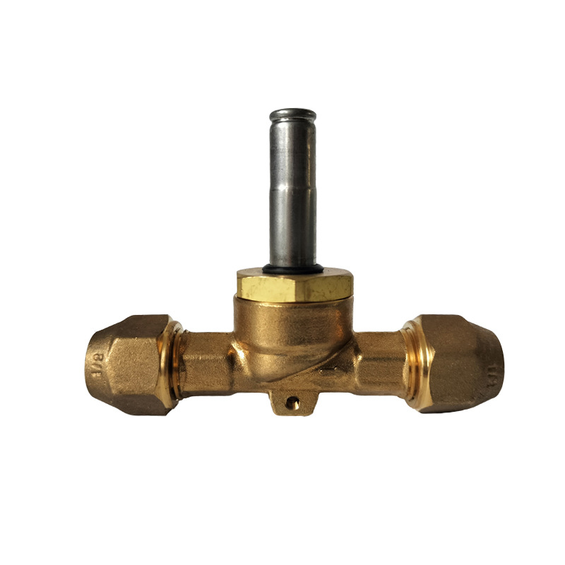 Screw-screw refrigeration solenoid valve, central air conditioning cold storage equipment refrigerant solenoid valve, copper solenoid valve details Picture