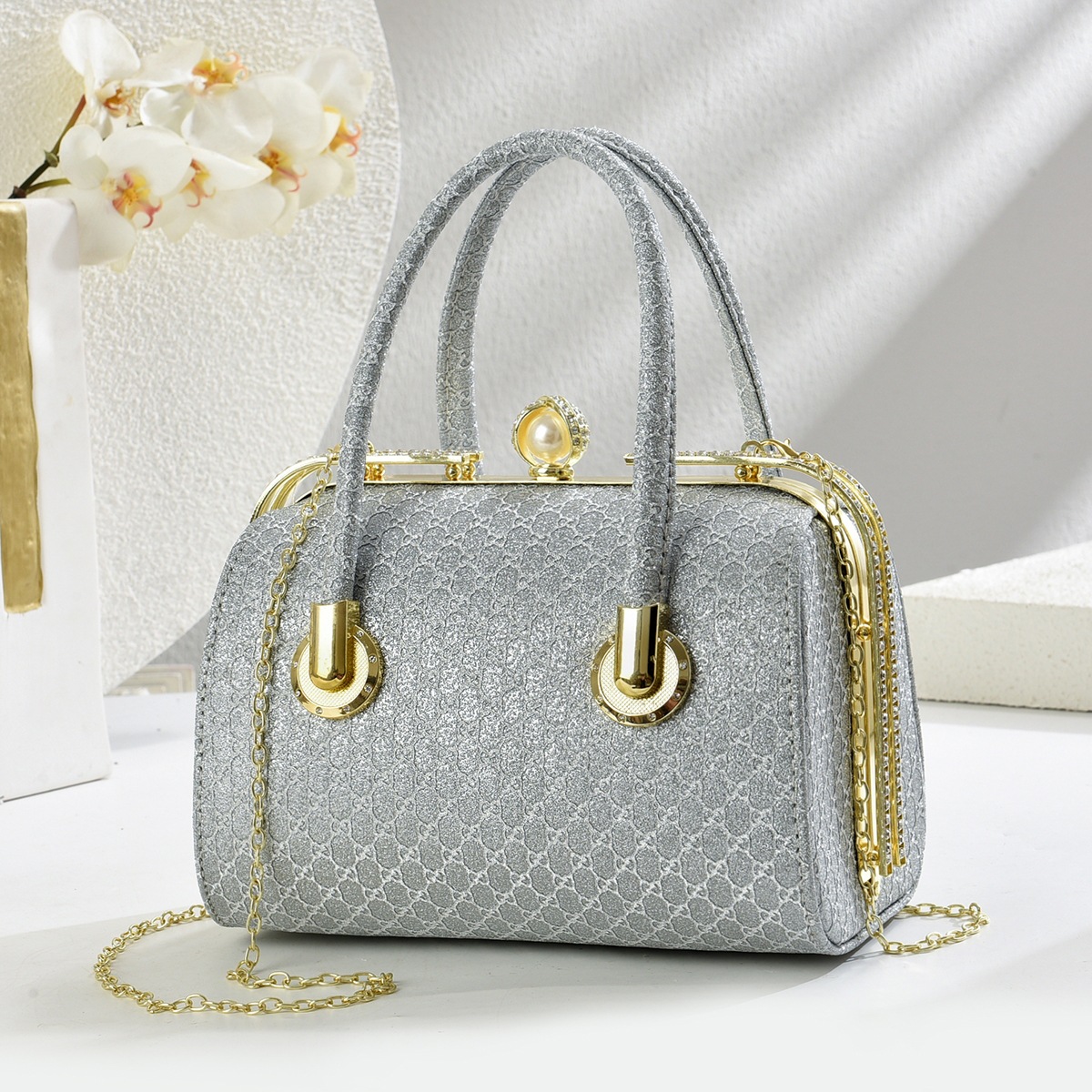 Este verano explota el estilo popular y de moda elegante portátil pequeño bolso cuadrado coreano estilo de nicho bolsa crossbody