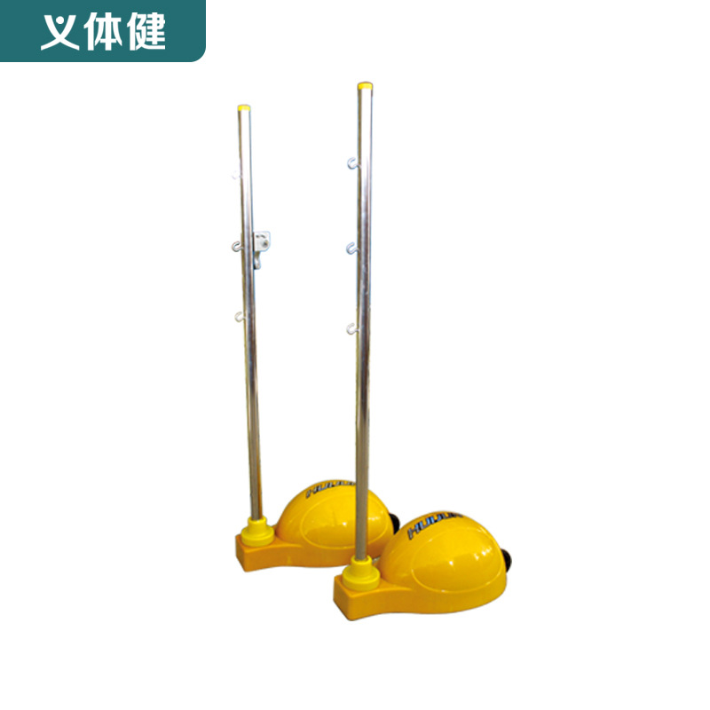 会军新款移动羽毛球架水滴式移动式羽毛球柱羽毛球网架厂家直销